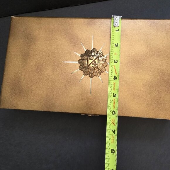 Vintage Lot Mens Tie Bar & Tie Tack In Gold Case - Picture 10 of 11